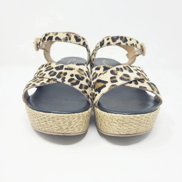 Anthropologie Alice Leopard Wedge Platform Sandals 8 - Picture 3 of 8